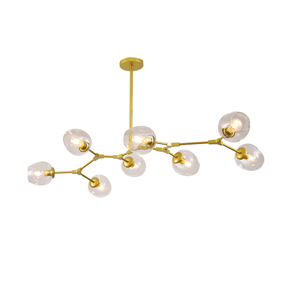 Polak Branching Glass Pendant Light | Modern Mid-Century Chandelier