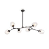 Polak Branching Glass Pendant Light | Modern Mid-Century Chandelier