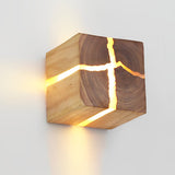 Cracked Wood Grain Design Wall Sconce Li002143