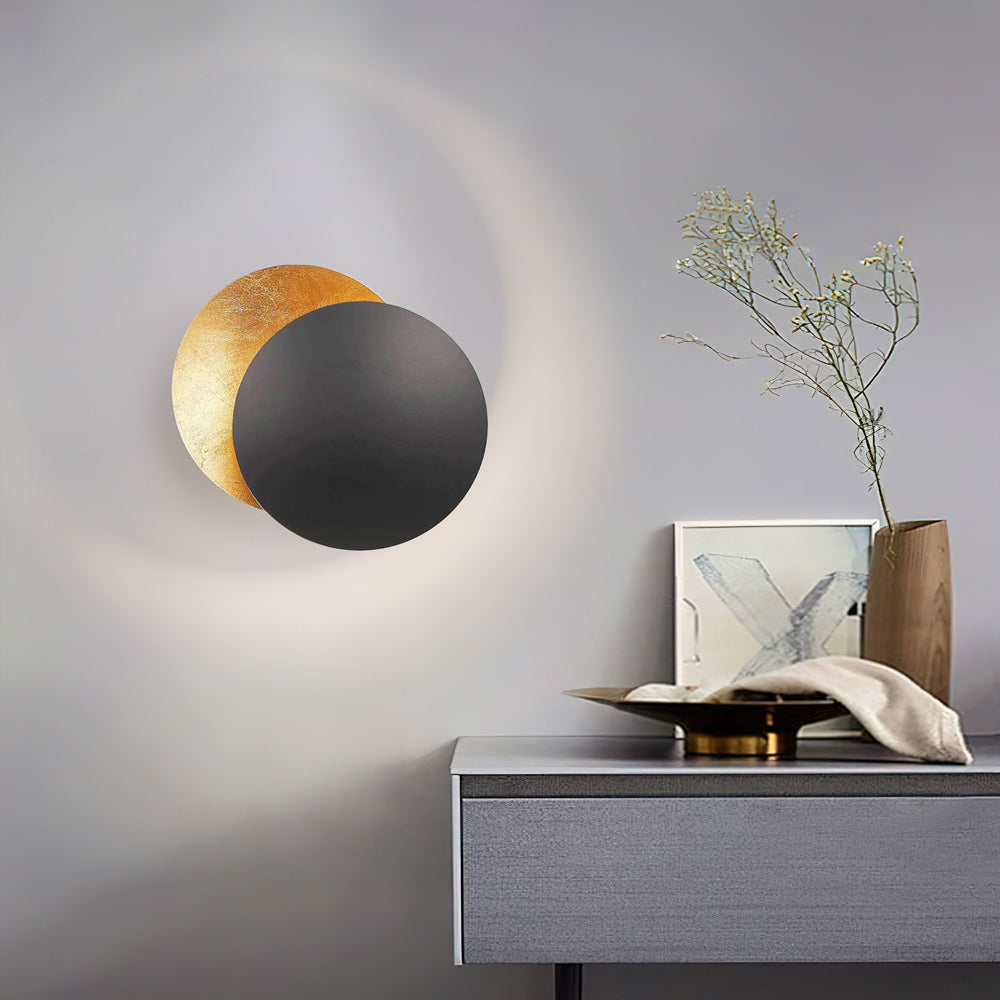 Rothe LED Adjustable Disc Wall Light - Modern Halo Sconce for Home Decor