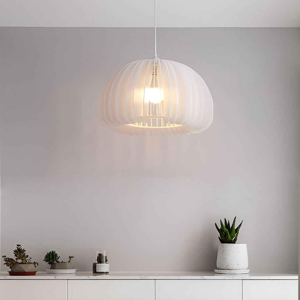 Lantern Shaped White Nordic Pendant Light Li001967