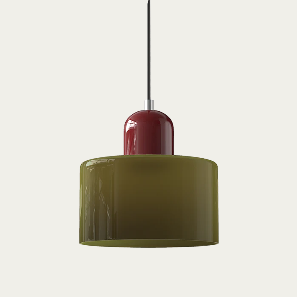 Keeve Morandi Small Glass Pendant Light | Modern Bauhaus Minimalist Lamp