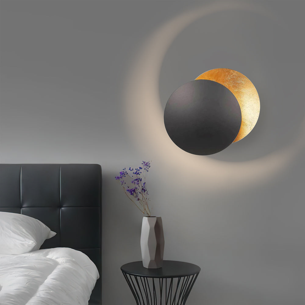 Rothe LED Adjustable Disc Wall Light - Modern Halo Sconce for Home Decor