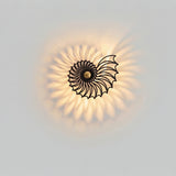 Aegir Nautilus Decorative LED Wall Lamp - Modern Luxury Spiral Sconce
