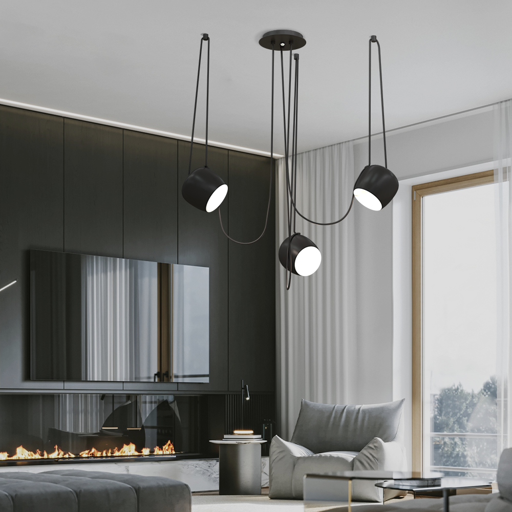 Torv Modern Multi-Light Dimmable Pendant Lamp - Nordic Style Chandelier