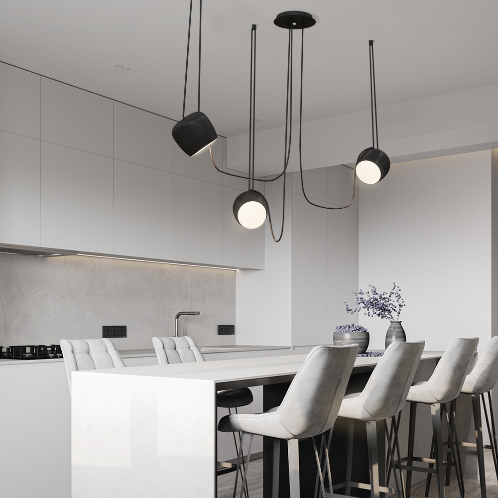 Torv Modern Multi-Light Dimmable Pendant Lamp - Nordic Style Chandelier