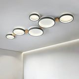Alina Macaron Circle Array LED Ceiling Light - Modern Minimalist Flush Mount