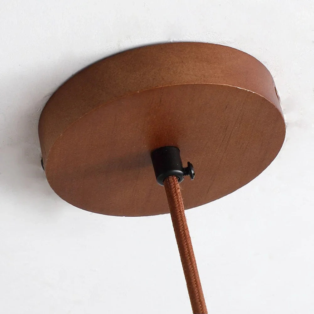 Alvione Bauhaus Natural Travertine Stone Pendant Light | Minimalist Luxe