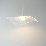 Anwen Nordic Lotus Leaf LED Pendant Light - Modern Acrylic Chandelier