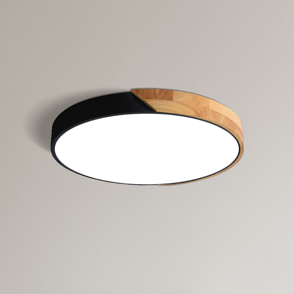 Apollo Macaron Dimmable LED Ceiling Lamp - Modern Minimalist Round Flush Mount