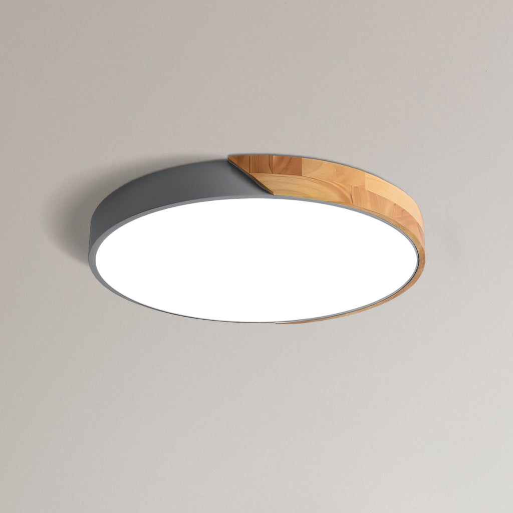 Apollo Macaron Dimmable LED Ceiling Lamp - Modern Minimalist Round Flush Mount