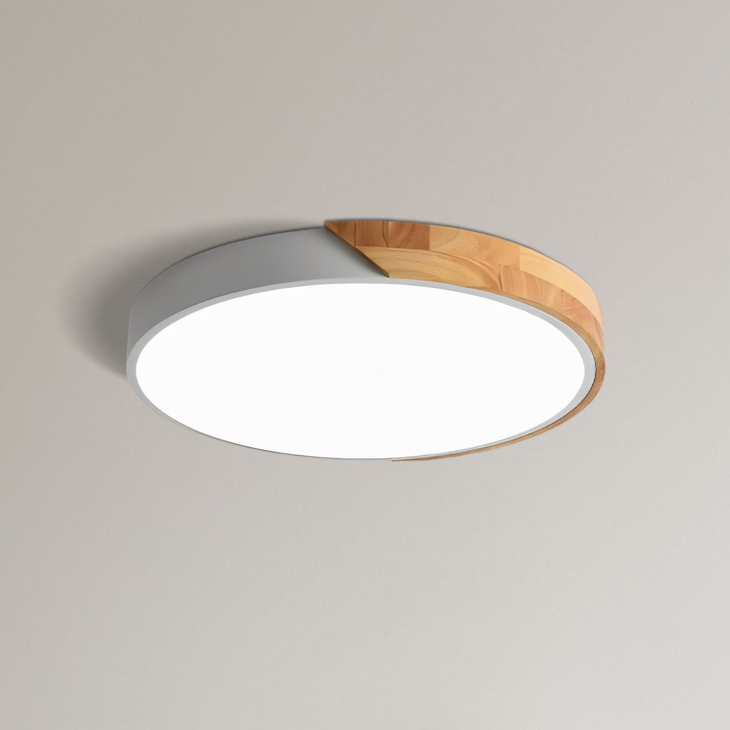 Apollo Macaron Dimmable LED Ceiling Lamp - Modern Minimalist Round Flush Mount