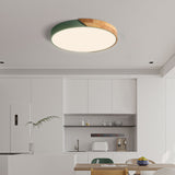 Apollo Macaron Dimmable LED Ceiling Lamp - Modern Minimalist Round Flush Mount