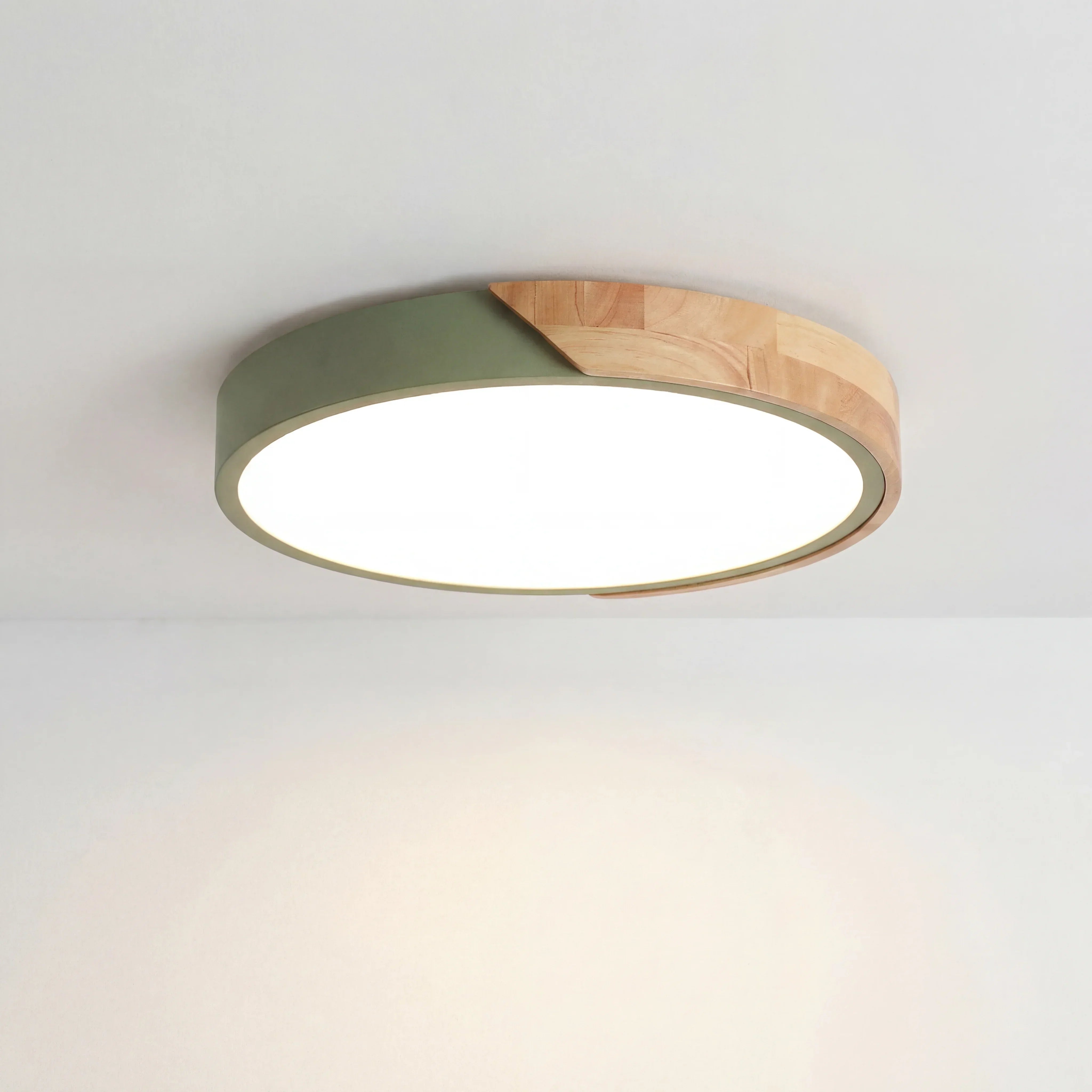 Apollo Macaron Dimmable LED Ceiling Lamp - Modern Minimalist Round Flush Mount
