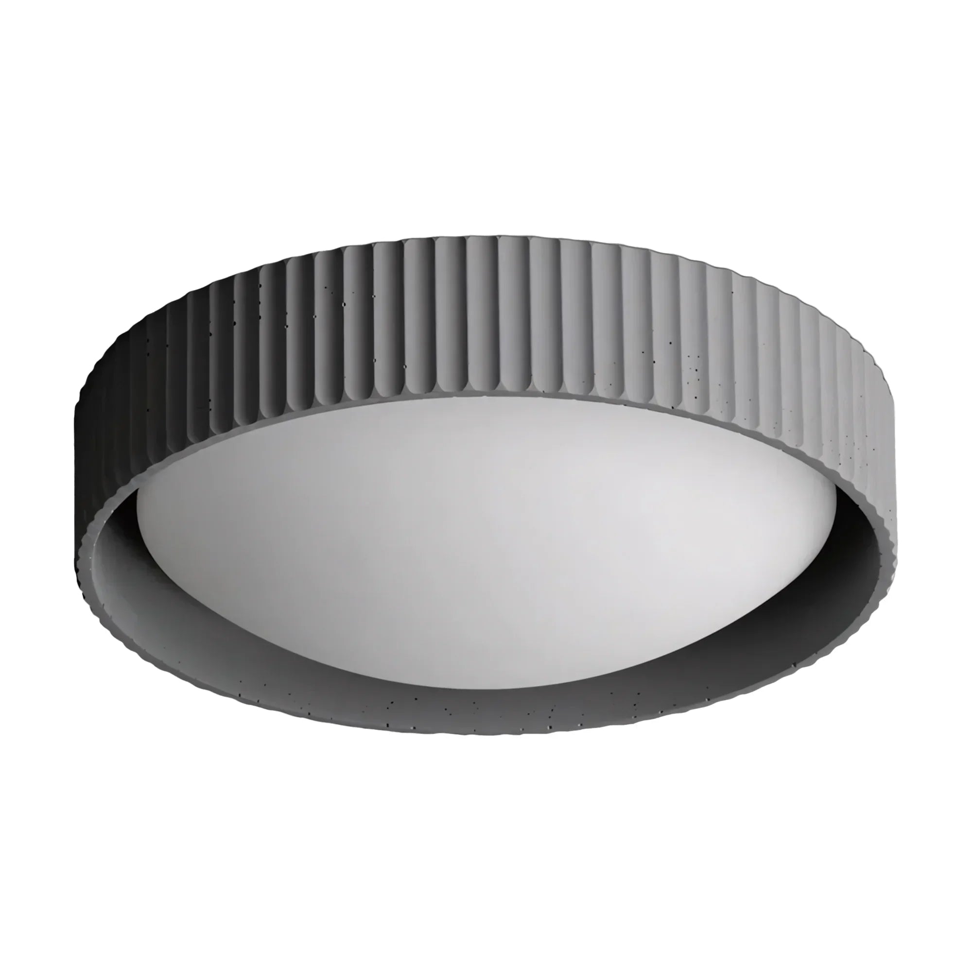 Argo Modern Concrete Flush Mount Ceiling Light - Minimalist Industrial Design