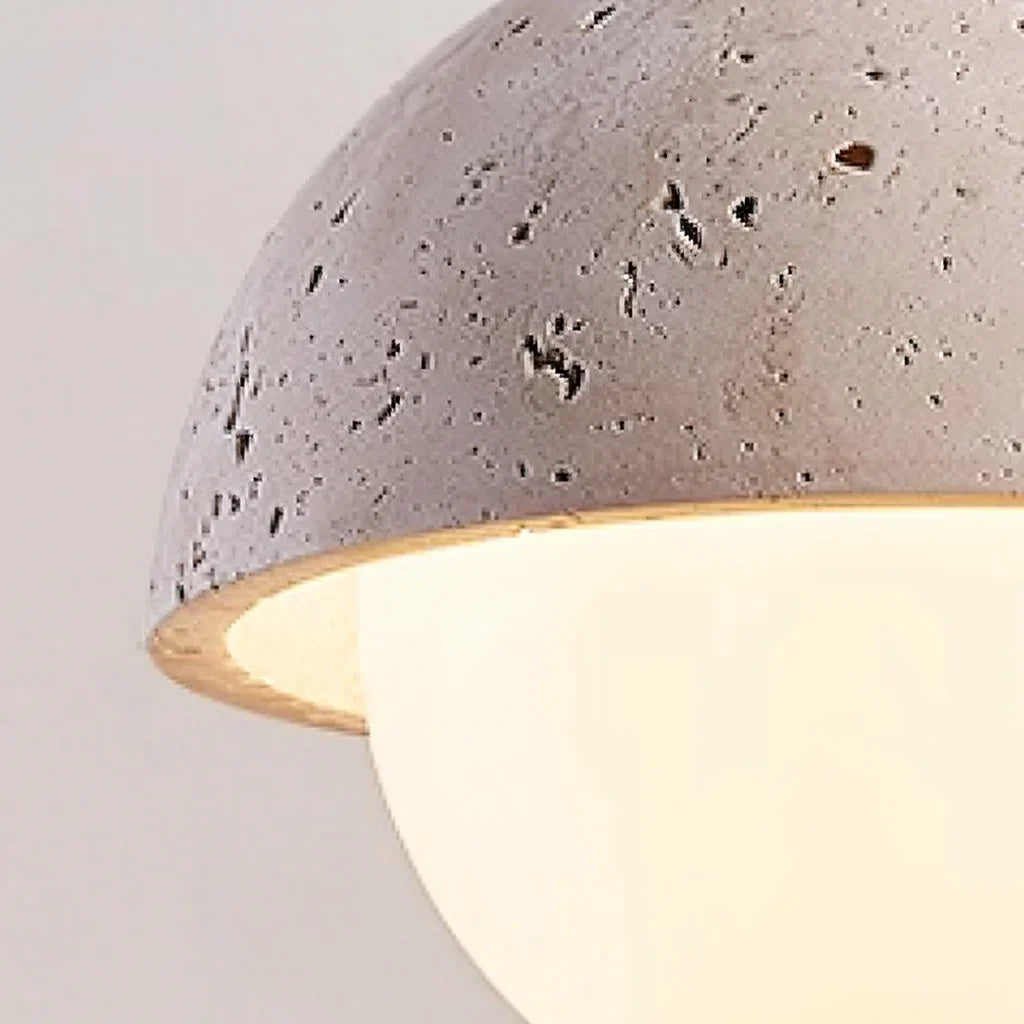 Athenis Luna Stone Spherical Pendant Light | Minimalist Modern Decor