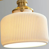 Aurora Retro Ceramic Swing Arm Wall Lamp | Mid-Century Bedside Sconce