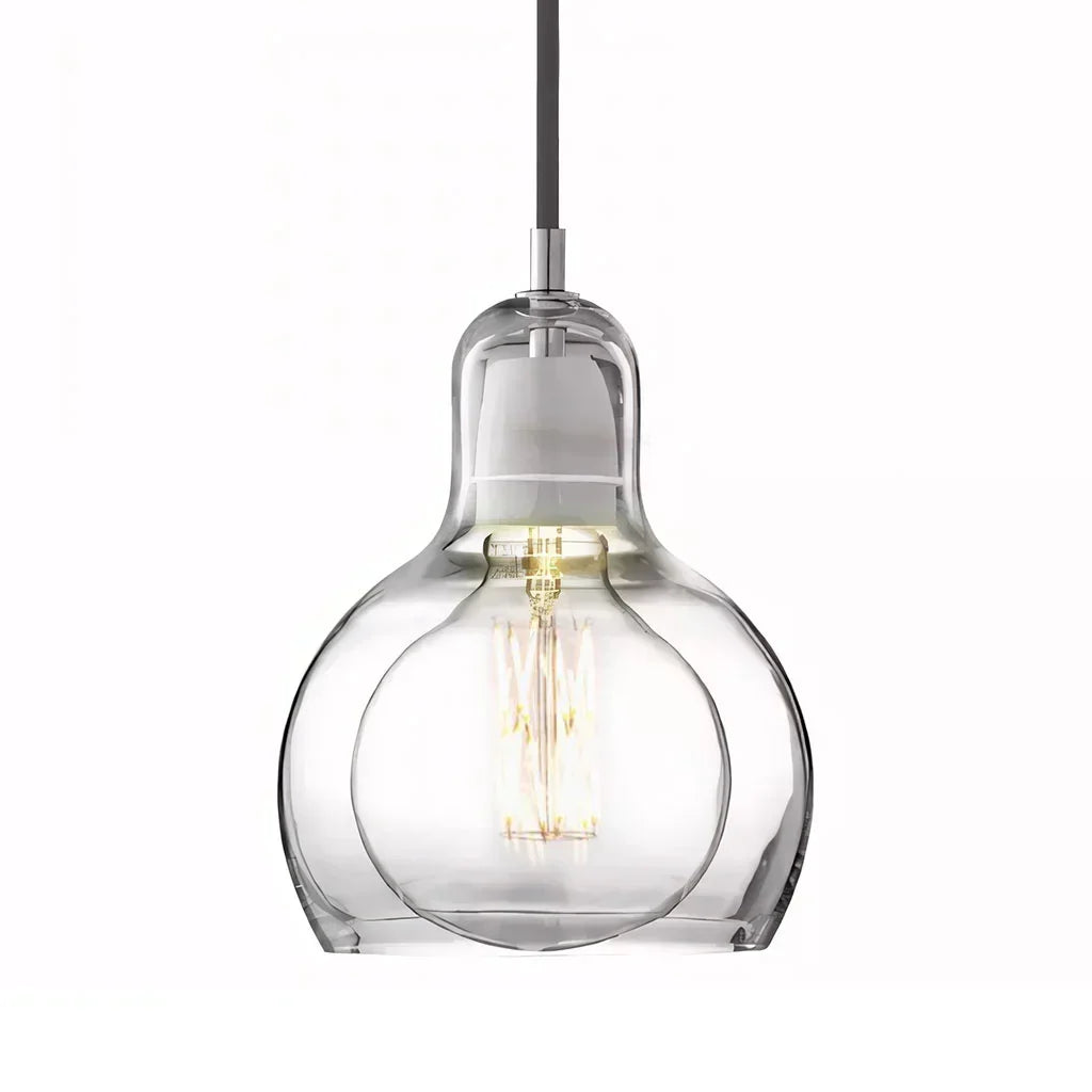 Cain Mega Bulb Pendant Light - Modern Hand-Blown Glass Ceiling Fixture