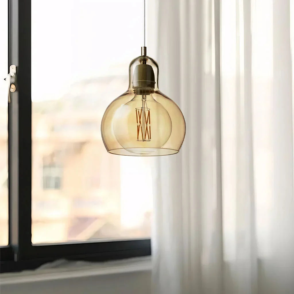 Cain Mega Bulb Pendant Light - Modern Hand-Blown Glass Ceiling Fixture