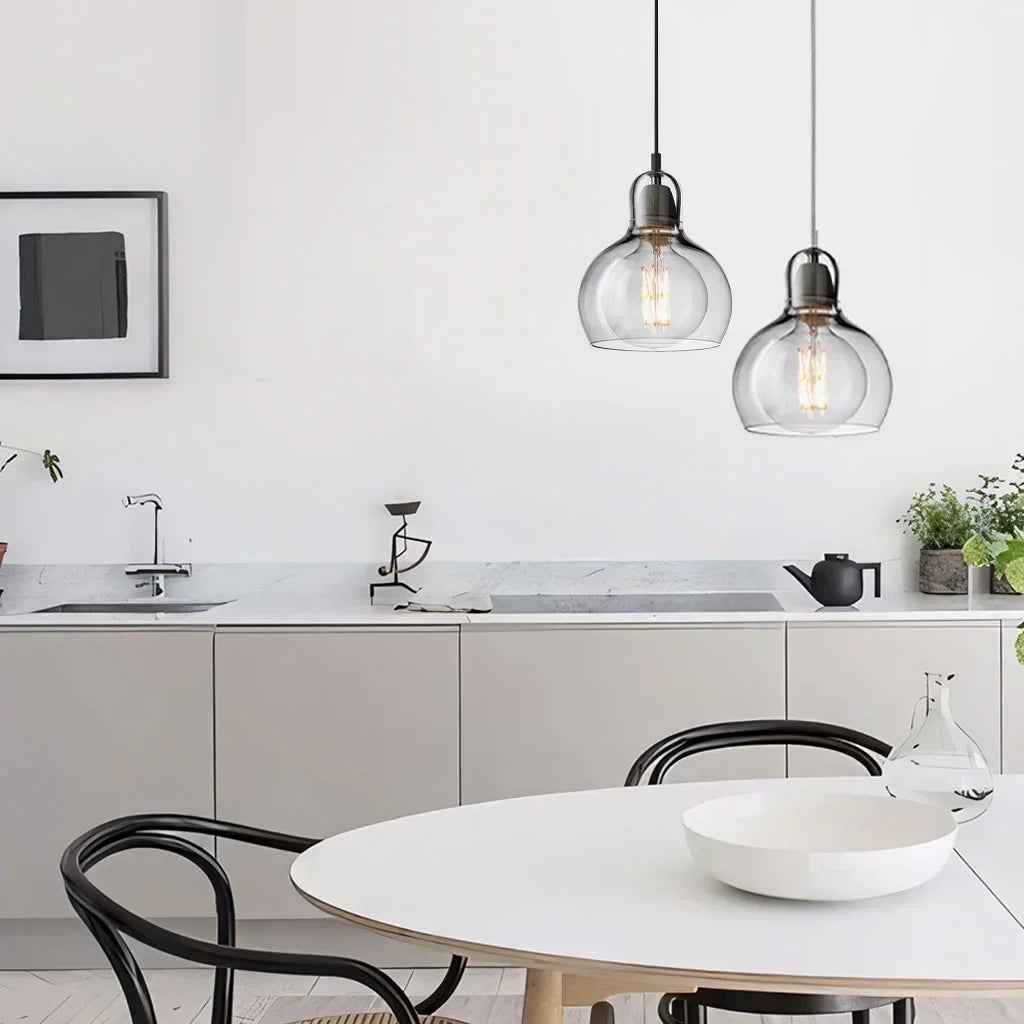 Cain Mega Bulb Pendant Light - Modern Hand-Blown Glass Ceiling Fixture