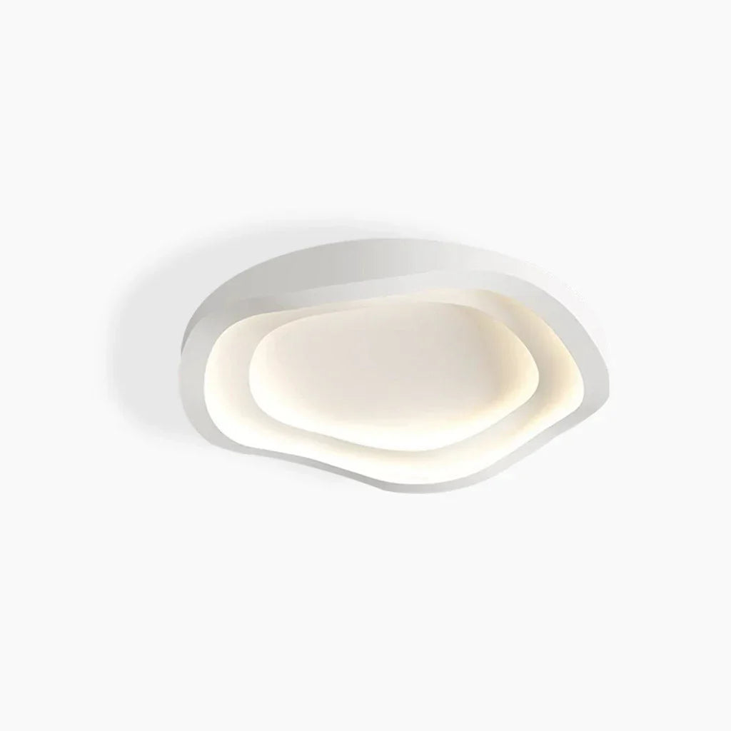 Elionis Minimalist Ripple LED Ceiling Light - Modern Flush Mount Lamp