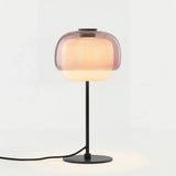 Elvrynor Nordic Colorful Glass Table Lamp | Modern Art Deco Bedside Light