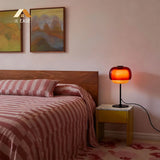 Elvrynor Nordic Colorful Glass Table Lamp | Modern Art Deco Bedside Light