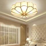Eros Art Deco Flower Ceiling Light - Luxury Floral Flush Mount Chandelier