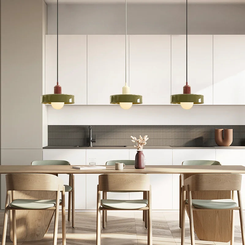 Finan Morandi Glass Disc Orb Pendant Lamp | Bauhaus Designer Lighting