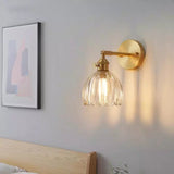Freya Lotus Glass Wall Light - Elegant Floral Art Deco Sconce