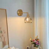 Freya Lotus Glass Wall Light - Elegant Floral Art Deco Sconce