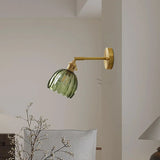 Freya Lotus Glass Wall Light - Elegant Floral Art Deco Sconce