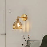 Freya Lotus Glass Wall Light - Elegant Floral Art Deco Sconce