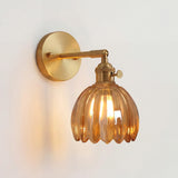 Freya Lotus Glass Wall Light - Elegant Floral Art Deco Sconce