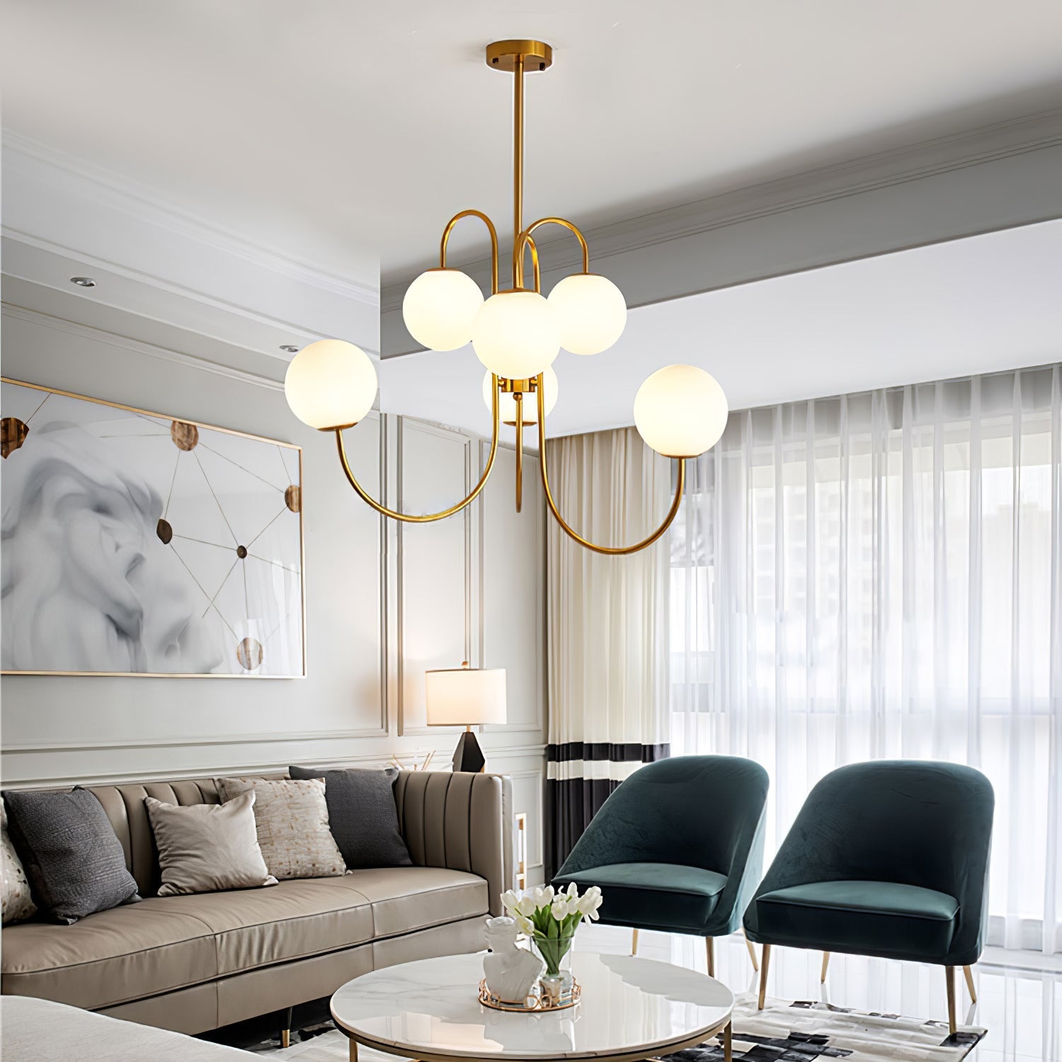 gooseneck-chandelier