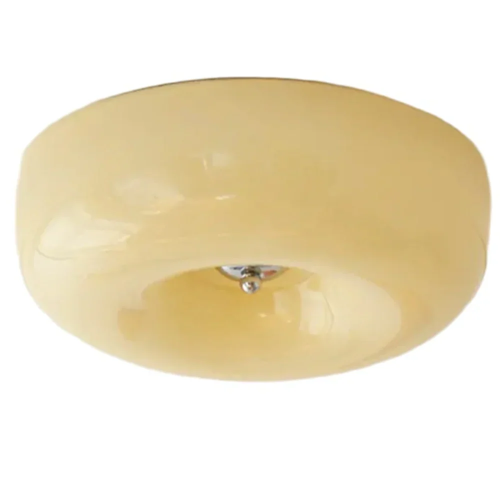 Halcyon Modern Bauhaus Glass Ceiling Lamp | Minimalist Round Light