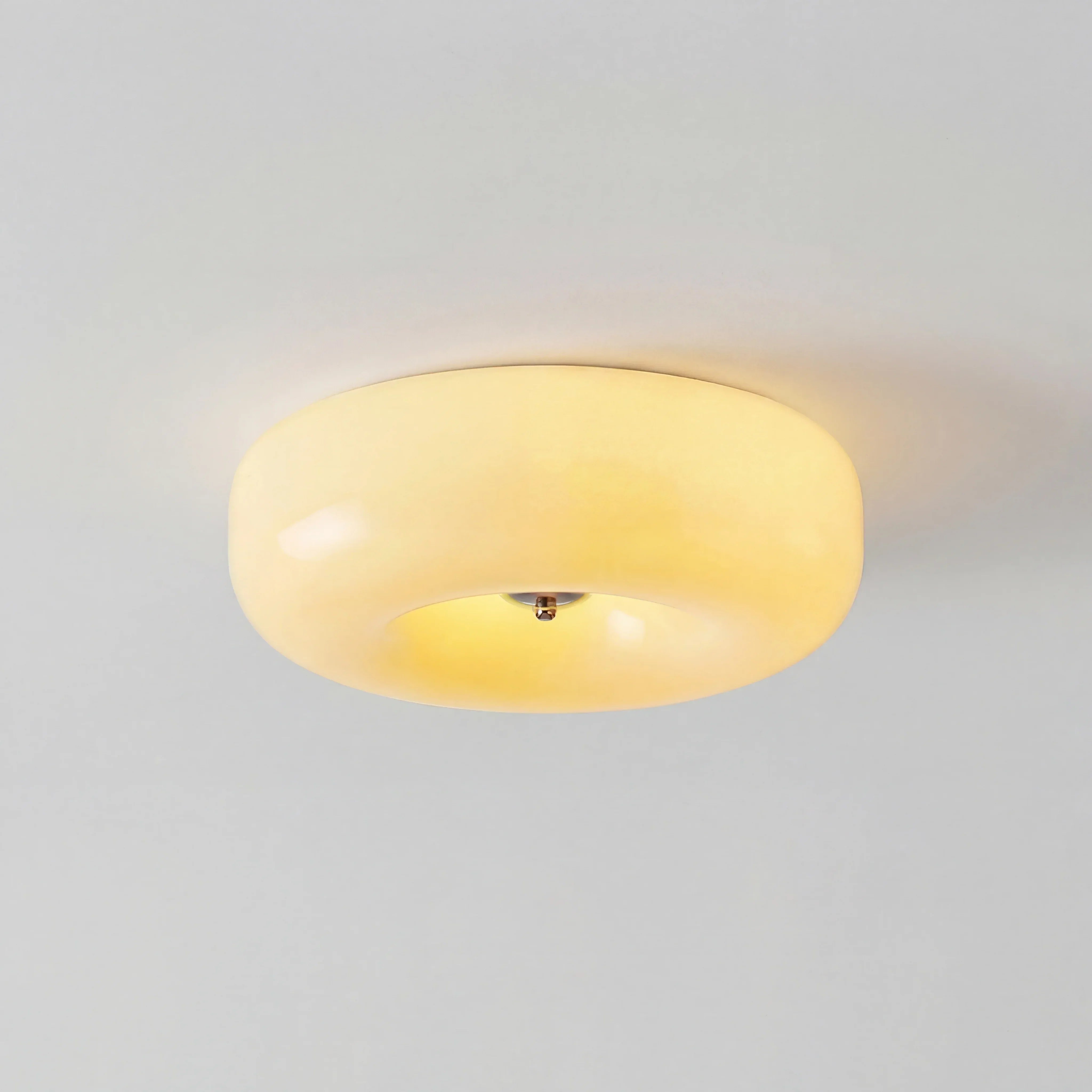 Halcyon Modern Bauhaus Glass Ceiling Lamp | Minimalist Round Light