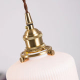 Hecate Pleated Ceramic Pendant Light | Modern Scandinavian Hat Design