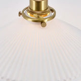 Hecate Pleated Ceramic Pendant Light | Modern Scandinavian Hat Design