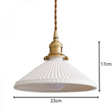 Hecate Pleated Ceramic Pendant Light | Modern Scandinavian Hat Design