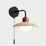 Jocelyn Modern Travertine Disc Wall Lamp | Natural Stone Sconce