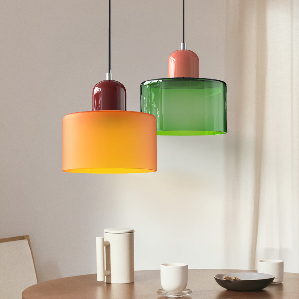 Keeve Morandi Small Glass Pendant Light | Modern Bauhaus Minimalist Lamp
