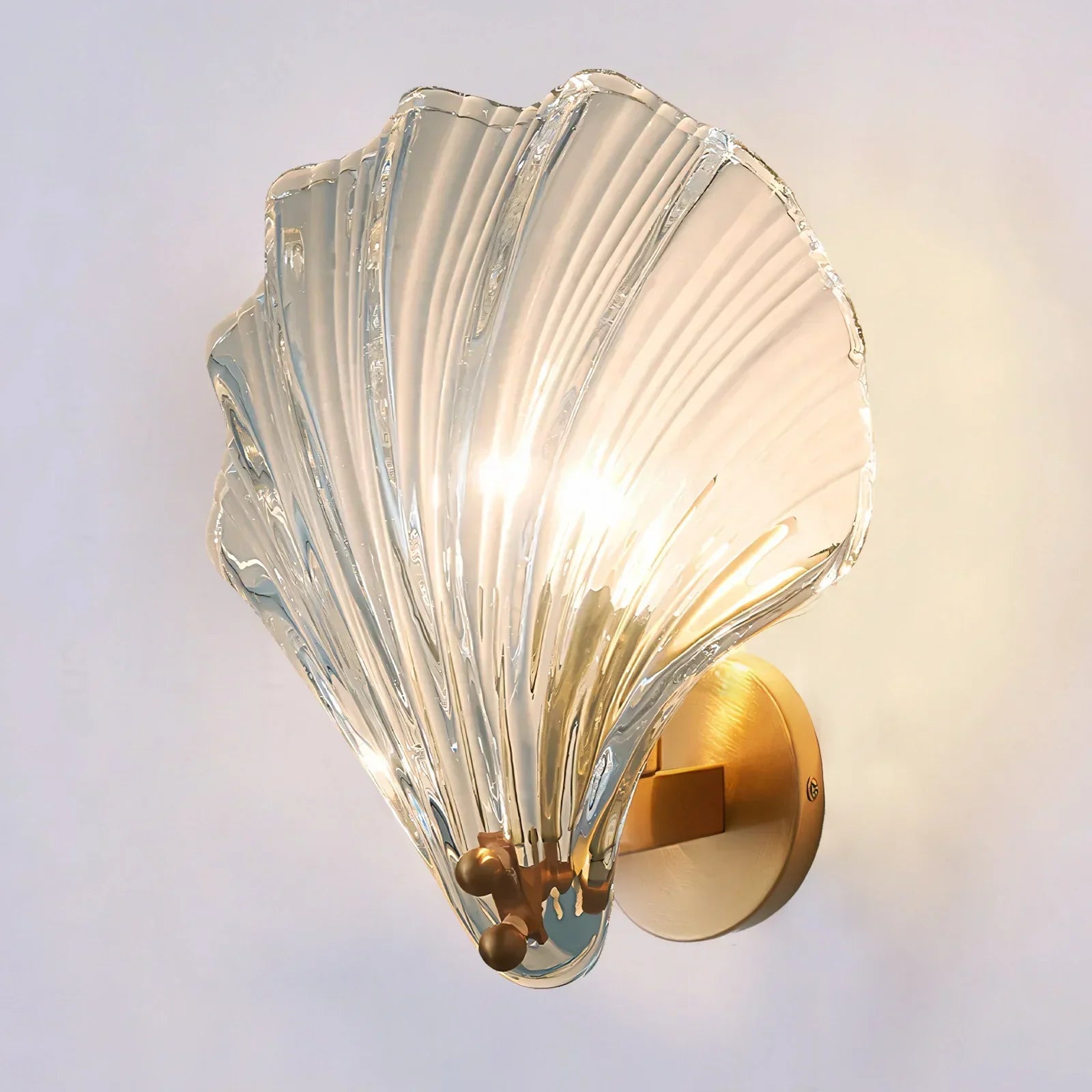 Luis Shell Wall Light - Elegant Coastal Sconce for Bedroom & Living Room
