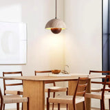 Lysandra Japandi Travertine Stone Pendant Light | Minimalist Natural Stone