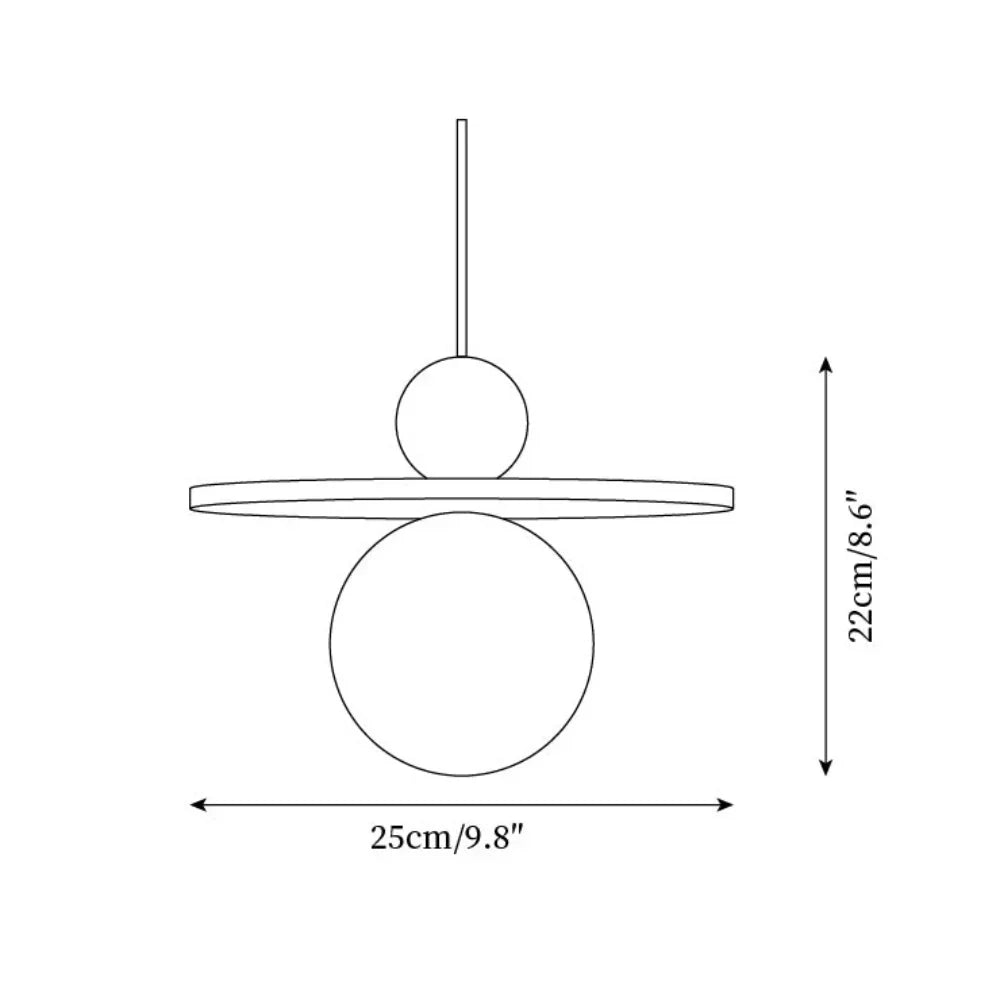 Lysira Scandinavia Travertine Disc Pendant Light | Minimalist Stone Lamp