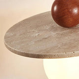 Lysira Scandinavia Travertine Disc Pendant Light | Minimalist Stone Lamp