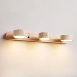 Lysvalen Japandi Rotable Travertine Wall Light - Natural Stone Sconce
