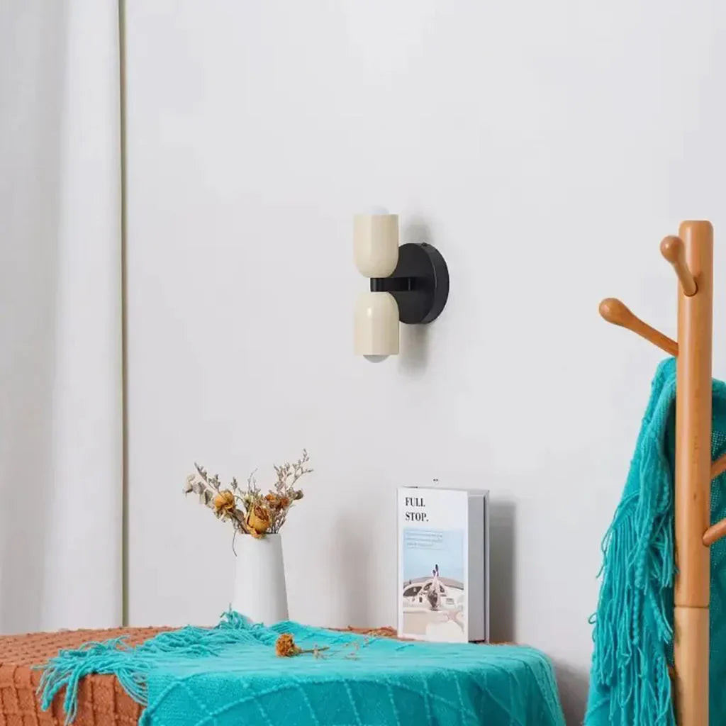 Barra Macaron Up Down Wall Light | Modern Nordic Sconce for Bedroom & Living Room