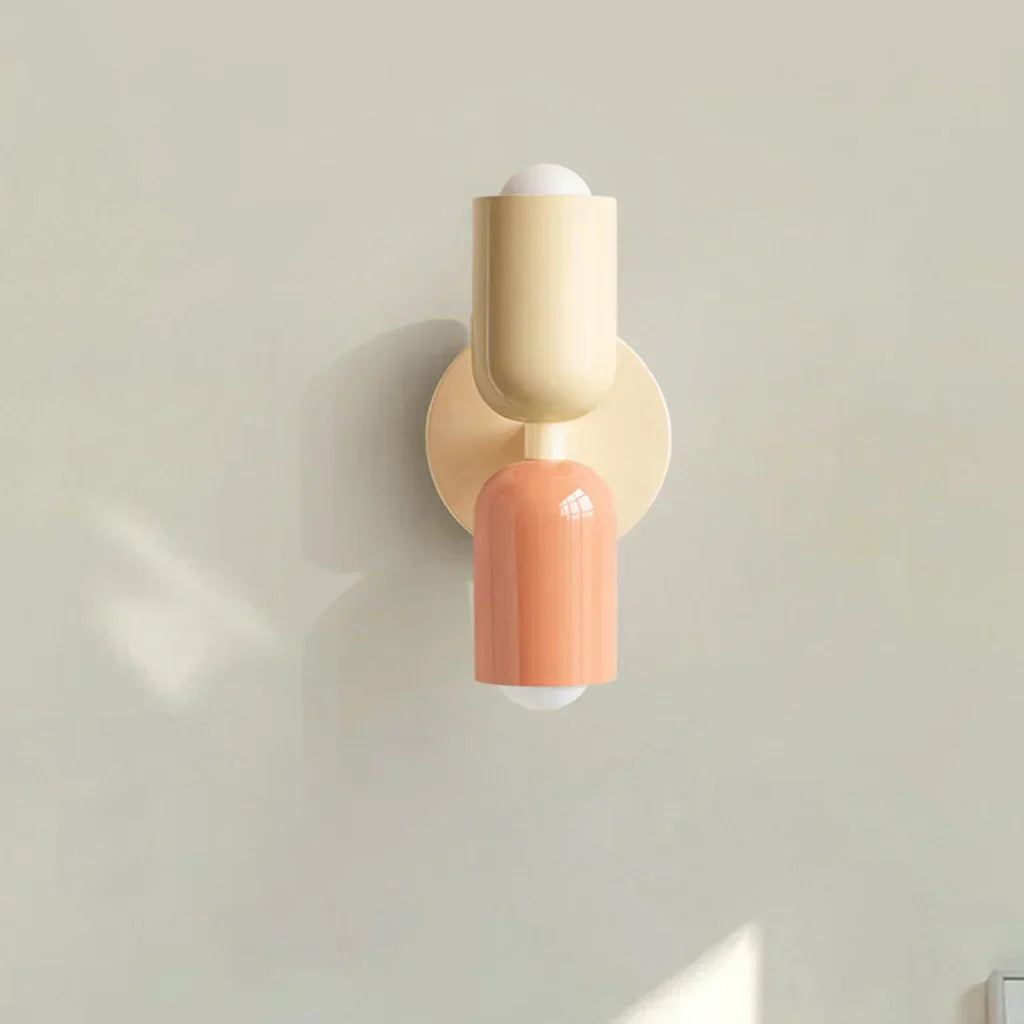 Barra Macaron Up Down Wall Light | Modern Nordic Sconce for Bedroom & Living Room