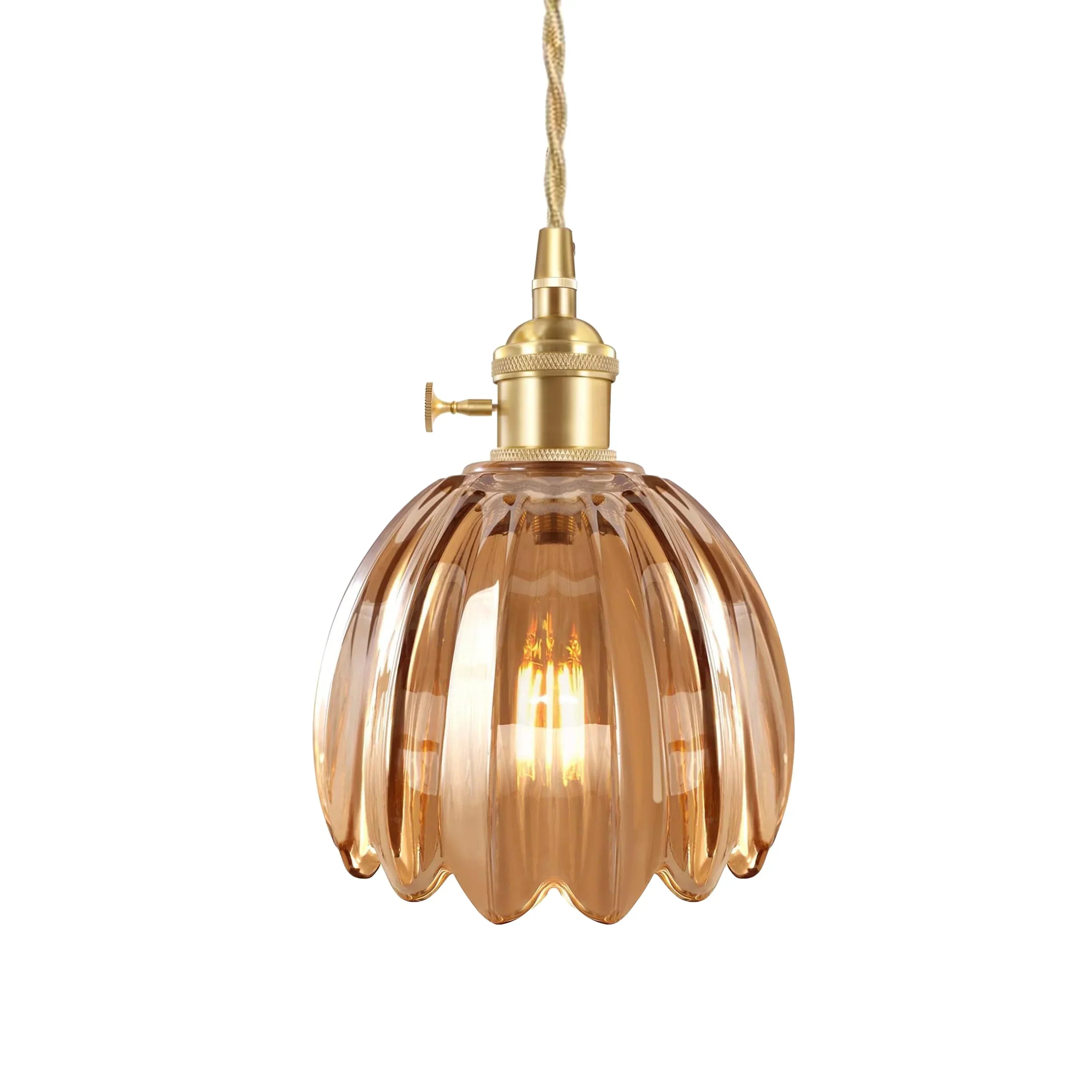 Marlee Petite Glass Flower Pendant Light | Elegant Floral Glass Chandelier